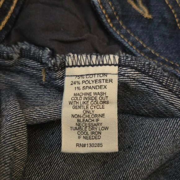 Per Se Classic Button Front Midi Denim Skirt 10 - Picture 4 of 7